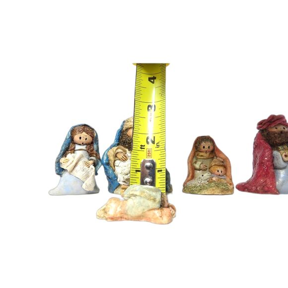 5 LaBerge Nativity Creche Manger SIGNED Vintage 91 92 93 Colorful Bible Rare - Picture 8 of 12